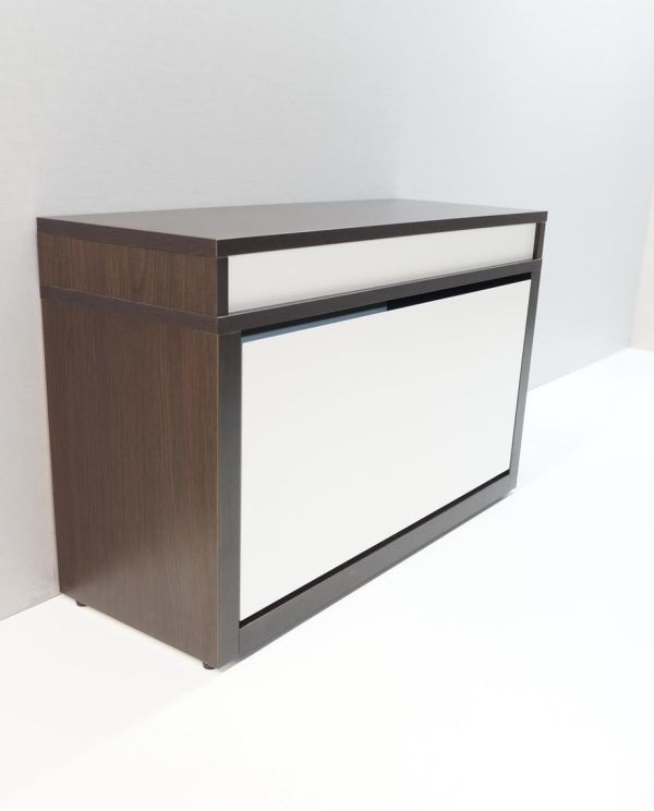 Тумба для обуви Анрат Элана 1к.80 (венге магия-белый)