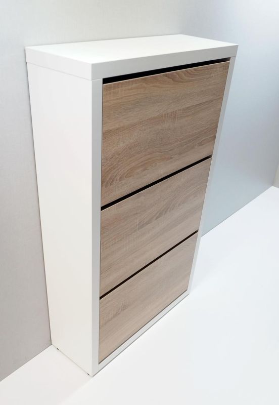 Тумба для обуви Анрат Элана 3.70 (белый-дуб сонома)