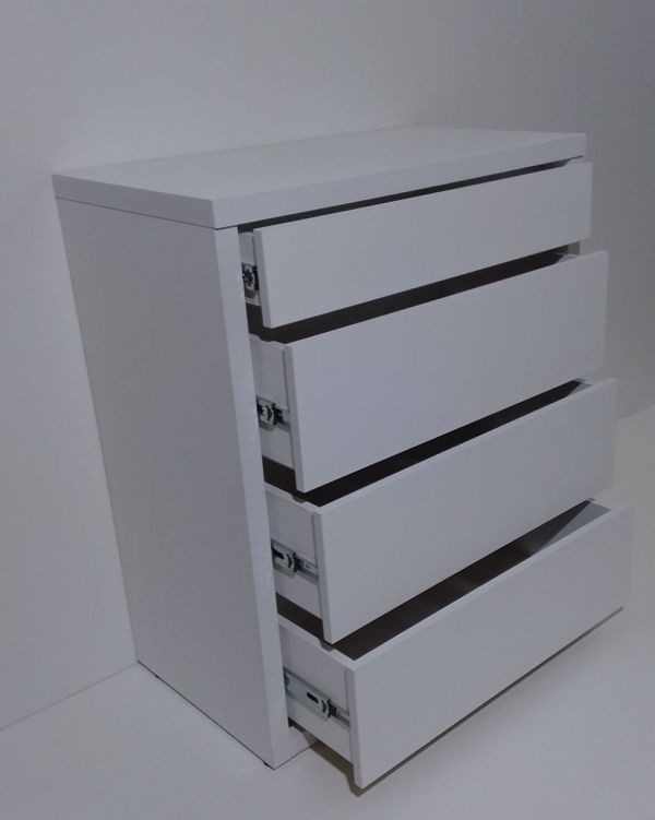 Комод  Анрат К 600 белый шириной 60 см