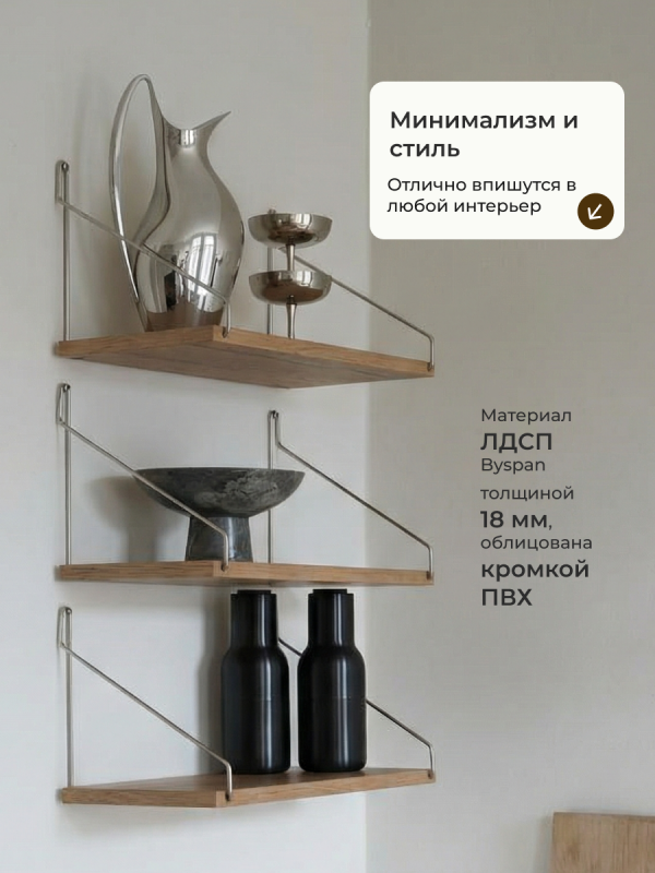 Полка навесная Анрат "Элана пн 2.48к"