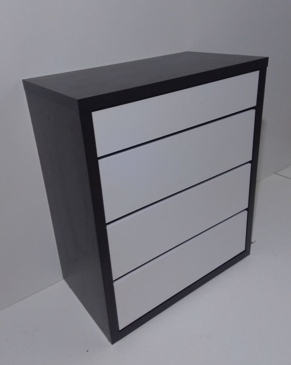 Комод  Анрат К 700 корпус-венге магия, фасад белый, ширина 70 см