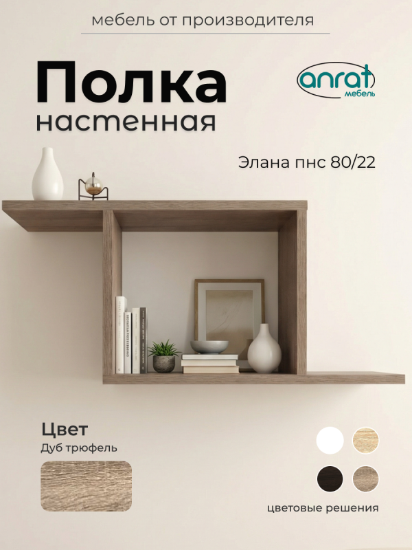 Полка навесная Анрат "Элана пнс80/22"